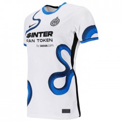 Camisola Inter de Milão Mulher Equipamento Segundo 2021-2022 Manga Curta